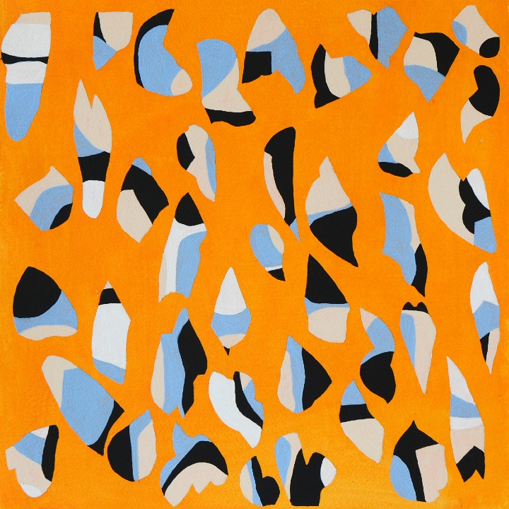 orange_35 x 35 cm_acrylique sur papier